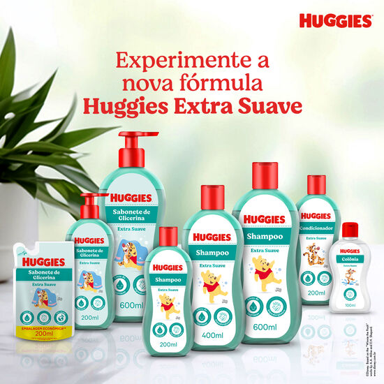 Shampoo Huggies Extra Suave Hipoalergênico 400 ml